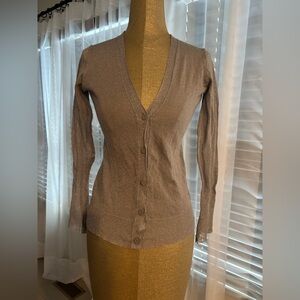 J Crew Lightweight Gray Sparkle Cardigan Size XS